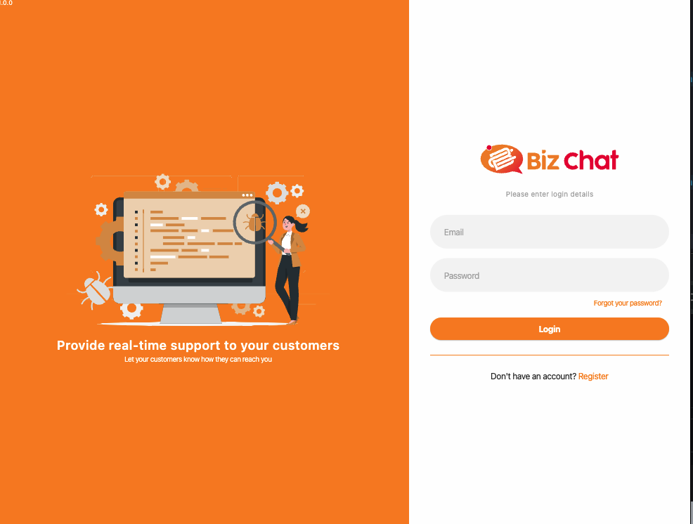 BizChat Desktop Dashboard